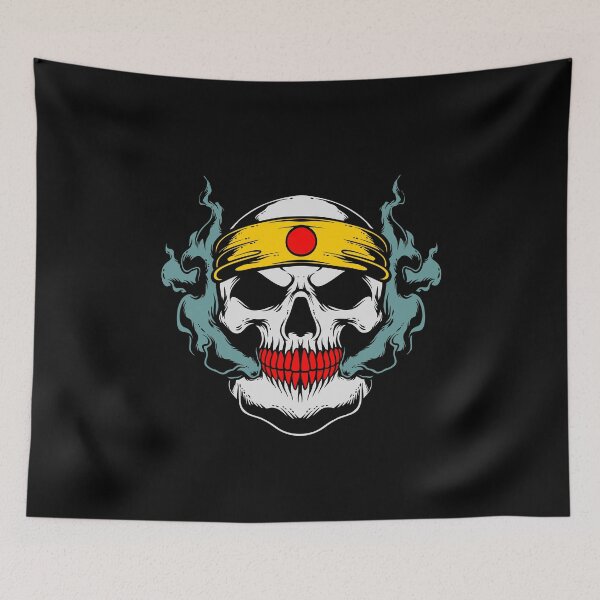 Item preview, Copy of Green Skull with Yellow Fire on Halloween designed and sold by Joncasmiart.