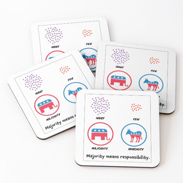 Item preview, Many-Few/Majority-Minority designed and sold by Quantum Duck Studio.