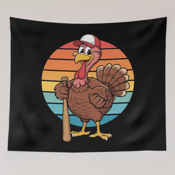 Item preview, Turkey Baseball Thanksgiving Sports designed and sold by LunaCrazeArt.