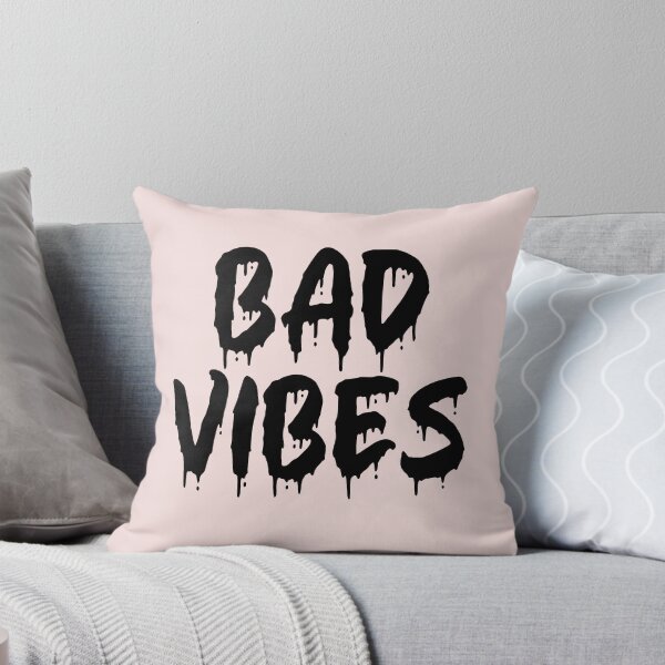 Item preview, BLACK ON PINK BAD VIBES BLOOD DRIP designed and sold by RomeArtCo.
