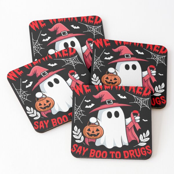 Item preview, We Wear Red Say Boo to Drugs Ghost Halloween Costume designed and sold by GarinaguHN.