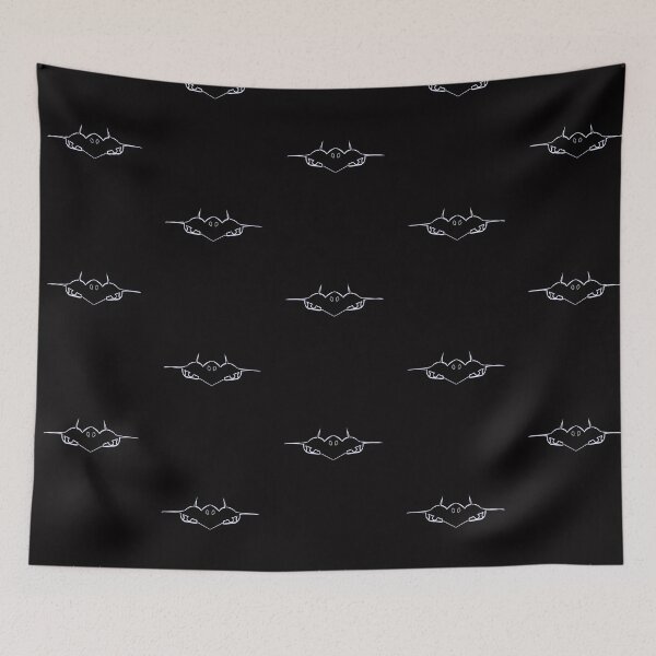 Item preview, Black Combat Line Art – Futuristic Stealth Jet | Minimal Sci-Fi Design designed and sold by Combat Skies.