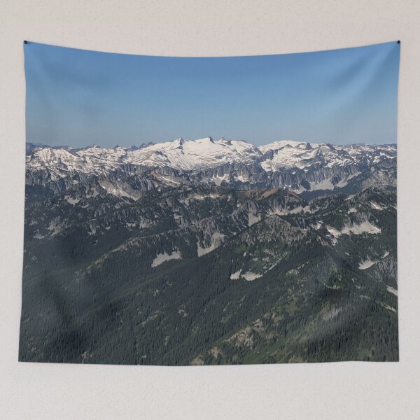 Item preview, Snow topped Cascade Mountains Washington designed and sold by flyscenicair.