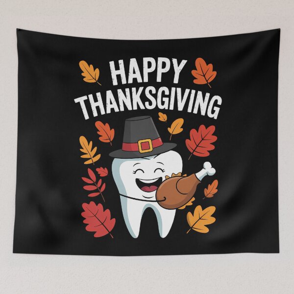 Artikelvorschau, Truthahn Happy Thanksgiving Zahnarzt Dental entworfen und verkauft von LunaCrazeArt.
