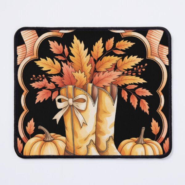 Item preview, Western Cowgirl Cowboy Boots Fall Coquette Bow Brushstroke designed and sold by GarinaguHN.