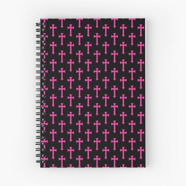 Item preview, Black and Pink Gothic Cross Pattern designed and sold by OddsomeOddree.