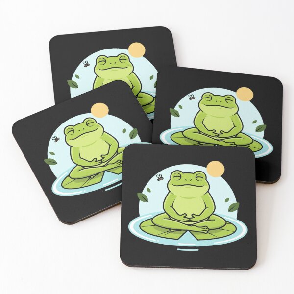 Item preview, Zen Frog Meditation – Peaceful Kawaii Frog  designed and sold by Whisky1111.