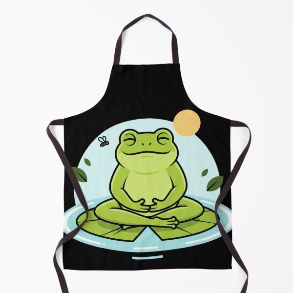 Item preview, Zen Frog Meditation – Peaceful Kawaii Frog designed and sold by Whisky1111.