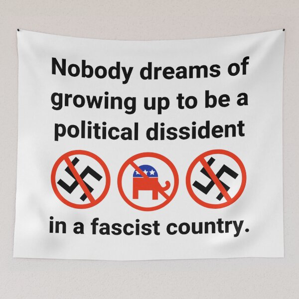 Item preview, Political dissident in a fascist country.  designed and sold by Rachel the Artist .