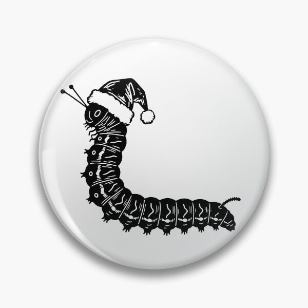 Item preview, Cute Christmas Caterpillar Wearing Santa Hat | Festive Insect Illustration designed and sold by JollyCritters.