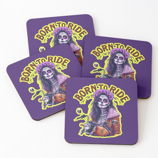 Item preview, Born To Ride Biker Skull  designed and sold by WoodburyLake.