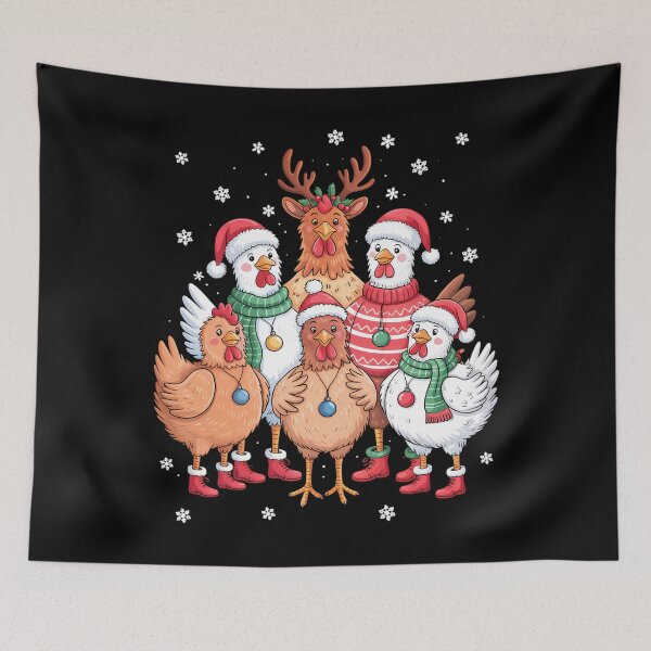 Item preview, Christmas Chicken Santa Funny Xmas Tree designed and sold by Turbotine.