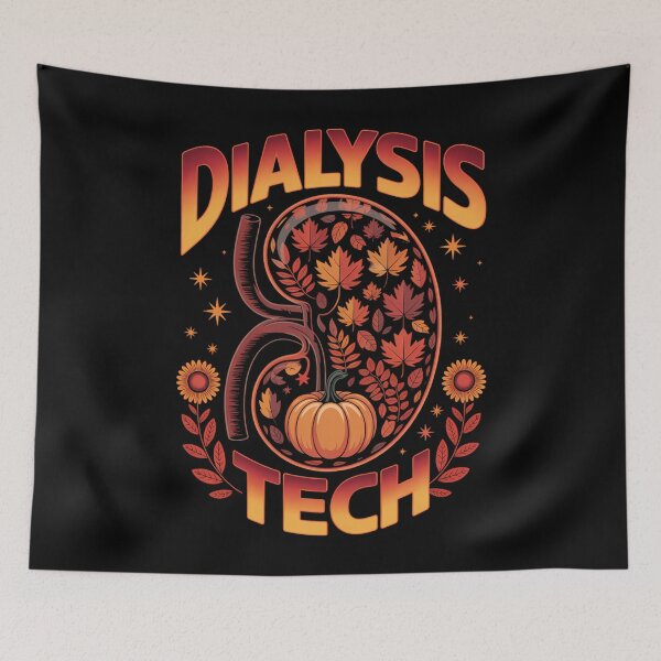 Item preview, Dialysis Tech Kidney Nephrology Nurse Fall Thanksgiving designed and sold by Turbotine.