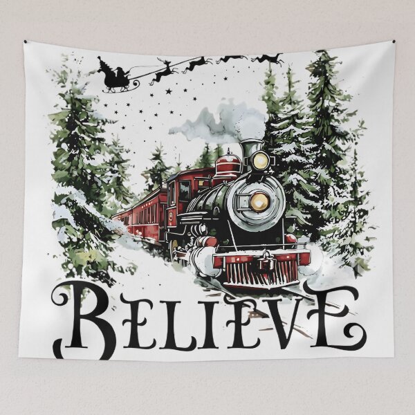 Item preview, Believe Christmas Train Shirt – Magical Holiday Train Ride Tee designed and sold by brisbanelak.