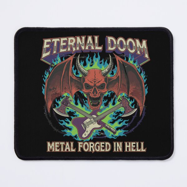 Item preview, Eternal Doom - Metal Forged In Hell Demon Skull designed and sold by RGShirtWorks.