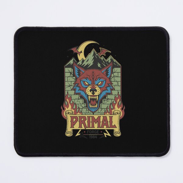 Item preview, Primal Forge 1984 - Retro 80s Metal Wolf Design designed and sold by RGShirtWorks.