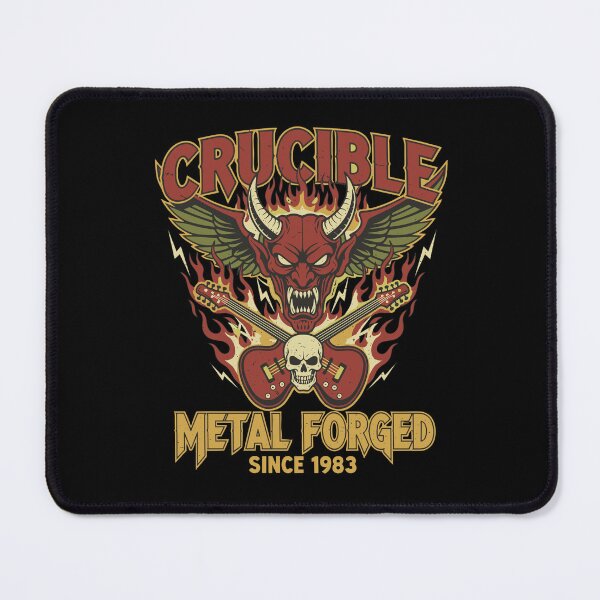 Item preview, Crucible Metal Forged Since 1983 - Vintage Devil Rock Tee designed and sold by ML-Media.
