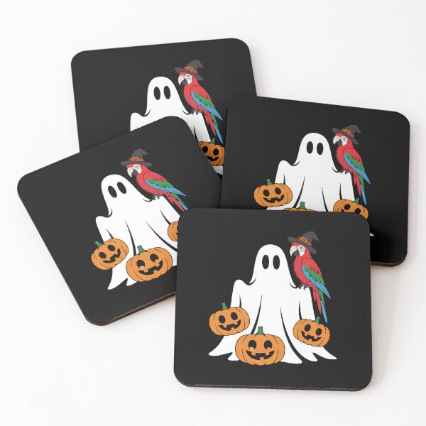Item preview, Funny Ghost Parrot Pumpkin Halloween designed and sold by BakeryDozen.