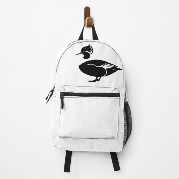 Item preview, Common Merganser Silhouette | Minimalist Black and White Duck Art designed and sold by JollyCritters.