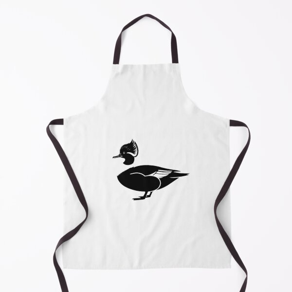 Item preview, Common Merganser Silhouette | Minimalist Black and White Duck Art designed and sold by JollyCritters.