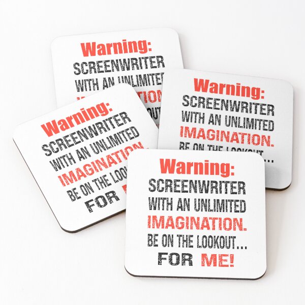 Item preview, Unlimited Imagination Screenwriter Warning  designed and sold by TJHstudio.