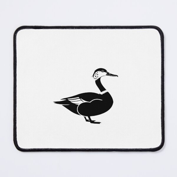 Item preview, Common Merganser Silhouette | Minimalist Black and White Duck Art designed and sold by JollyCritters.