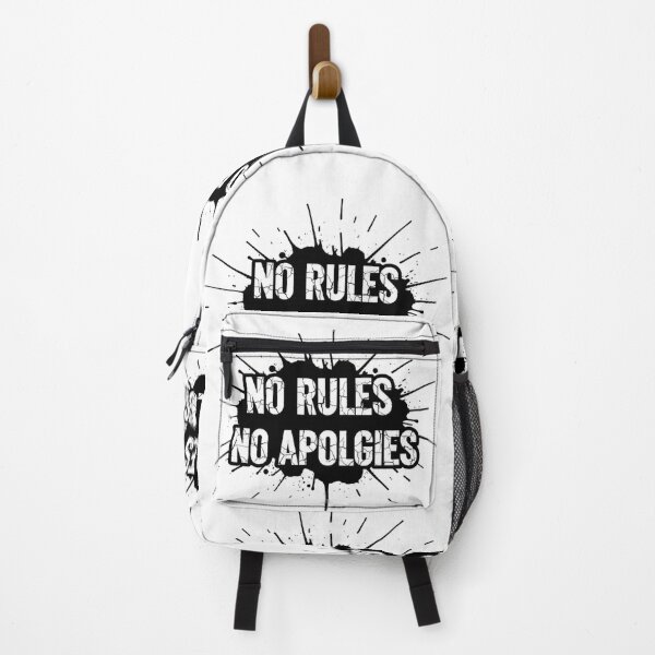 Item preview, NO RULES NO APOLOGIES – Rebel Streetwear Quote designed and sold by Happyfreedom.
