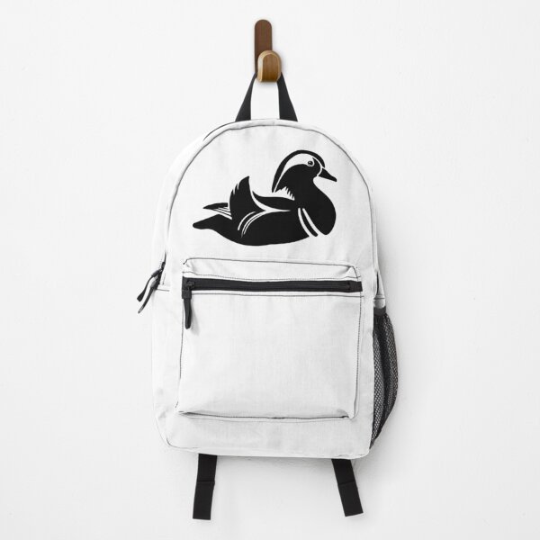 Item preview, Mandarin Duck Silhouette | Chinese Black and White Minimalist Art designed and sold by JollyCritters.