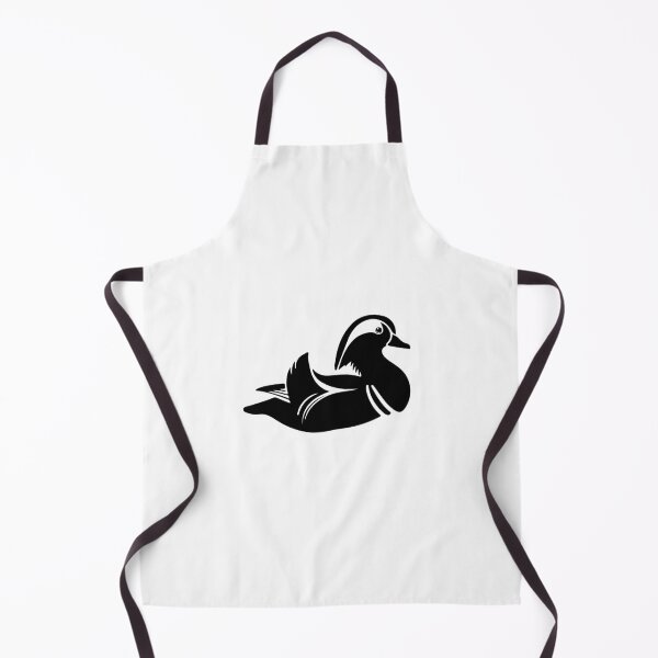 Item preview, Mandarin Duck Silhouette | Chinese Black and White Minimalist Art designed and sold by JollyCritters.