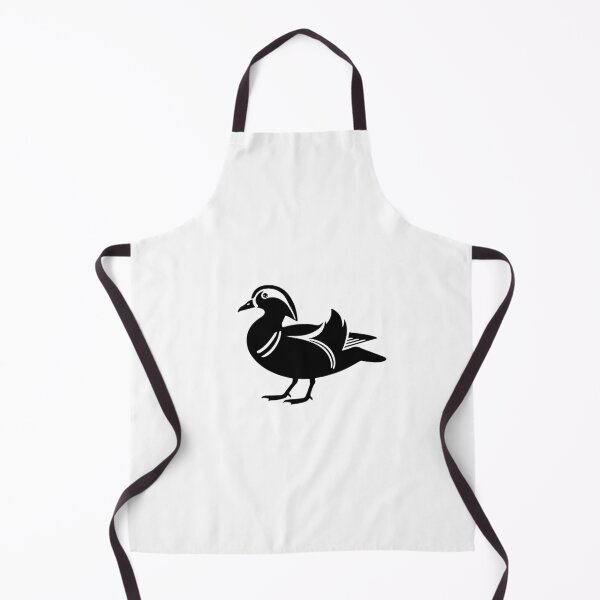 Item preview, Mandarin Duck Silhouette | Chinese Black and White Minimalist Art designed and sold by JollyCritters.