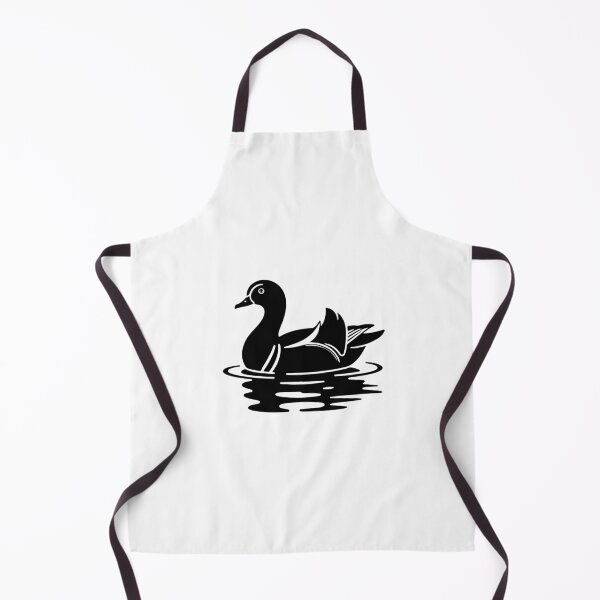 Item preview, Mandarin Duck Silhouette | Chinese Black and White Minimalist Art designed and sold by JollyCritters.