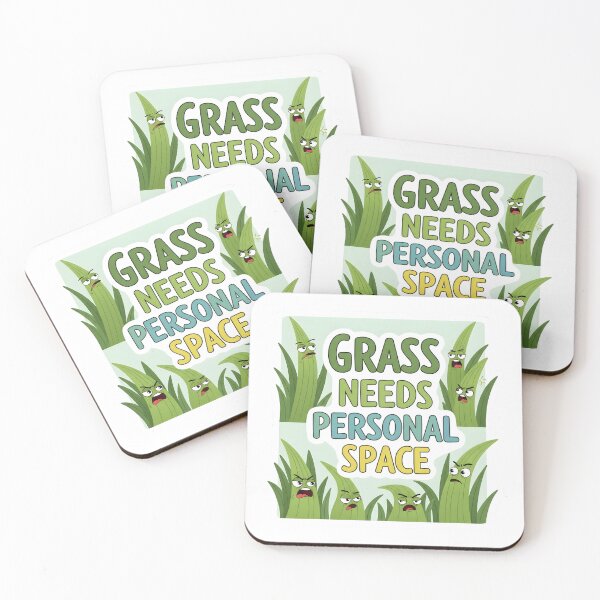 Item preview, Grass Needs Personal Space Sticker - Funny Keep Off Grass Sign - Lawn Care Decor designed and sold by SewRed.
