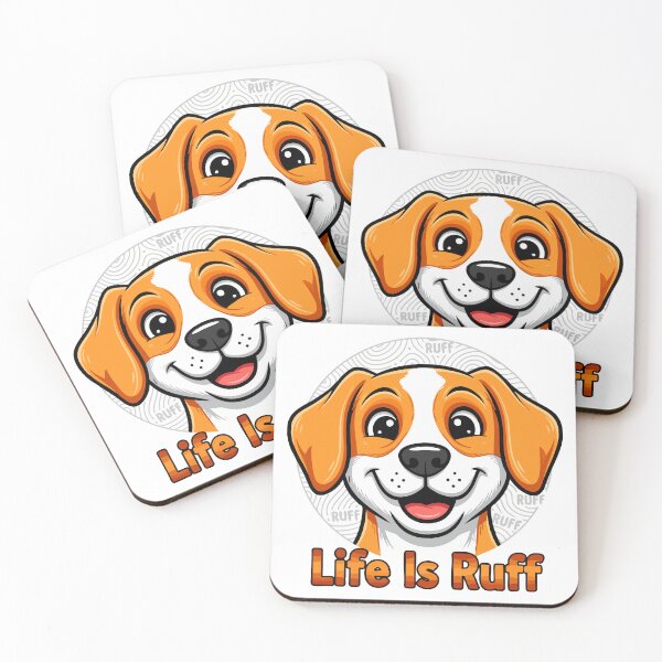 Item preview, Life Is Ruff Funny Dog Quote   designed and sold by Tong4130.