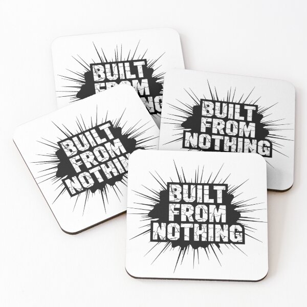 Item preview, BUILT FROM NOTHING – Street Hustle Quote designed and sold by Happyfreedom.