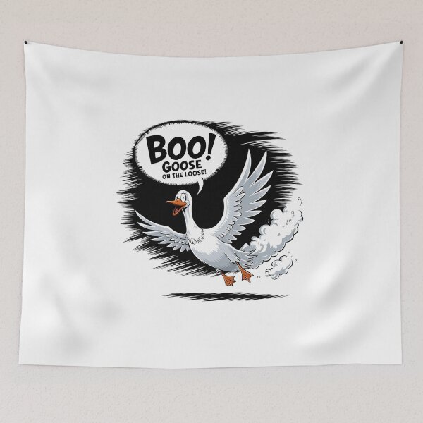 Item preview, Boo Goose on the Loose Funny Halloween Goose designed and sold by CuteDesignables.