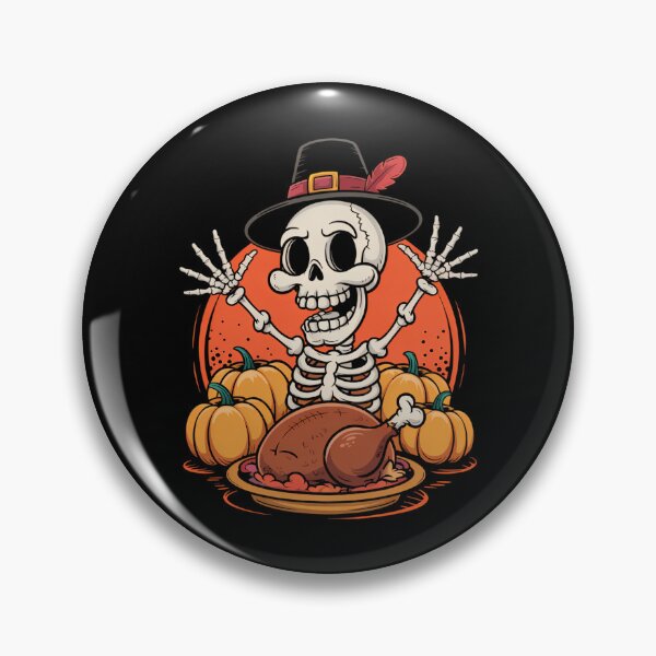 Item preview, Thanksgiving Skeleton Turkey Day Halloween designed and sold by blueyeeti.