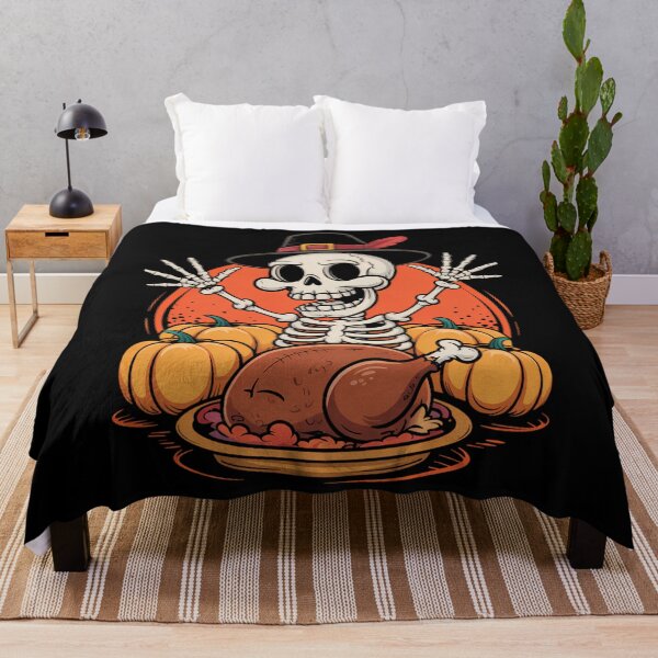 Item preview, Thanksgiving Skeleton Turkey Day Halloween designed and sold by blueyeeti.