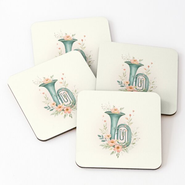 Item preview, Elegant floral tuba designed and sold by SOFIKACR.