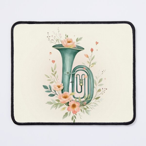 Item preview, Elegant floral tuba designed and sold by SOFIKACR.