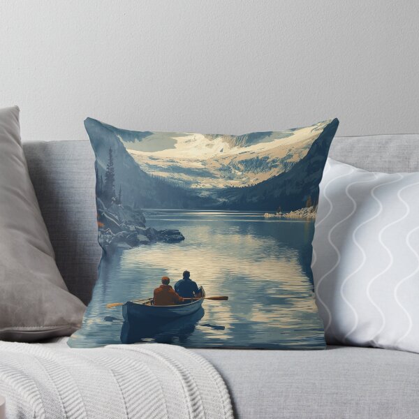 Item preview, Canoers in a Mountain Lake designed and sold by Boddicca.