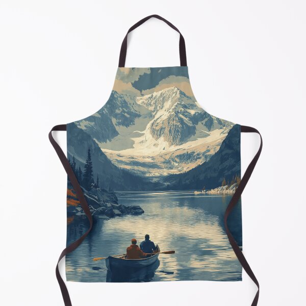 Item preview, Canoers in a Mountain Lake designed and sold by Boddicca.