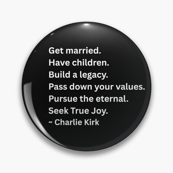 Item preview, Get Married Charlie Kirk Quote in white designed and sold by C4--.