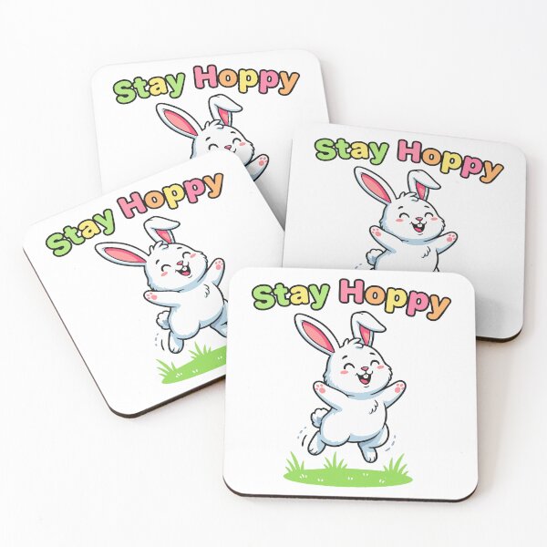 Item preview, Stay Hoppy Funny Rabbit Quote Cute Typography Design designed and sold by Tong4130.