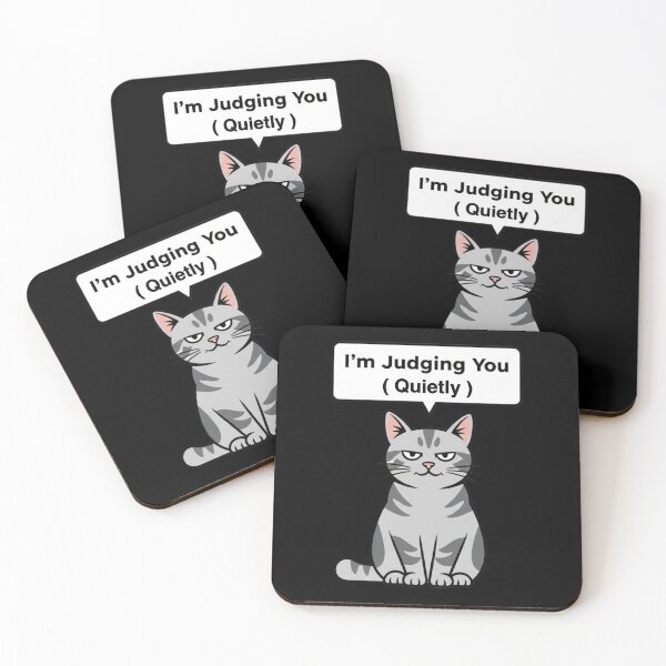 Item preview, Judgy Cat – I’m Judging You Quietly  designed and sold by Whisky1111.