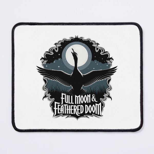 Item preview, Full Moon and Feathered Doom Funny Spooky Goose Halloween designed and sold by CuteDesignables.