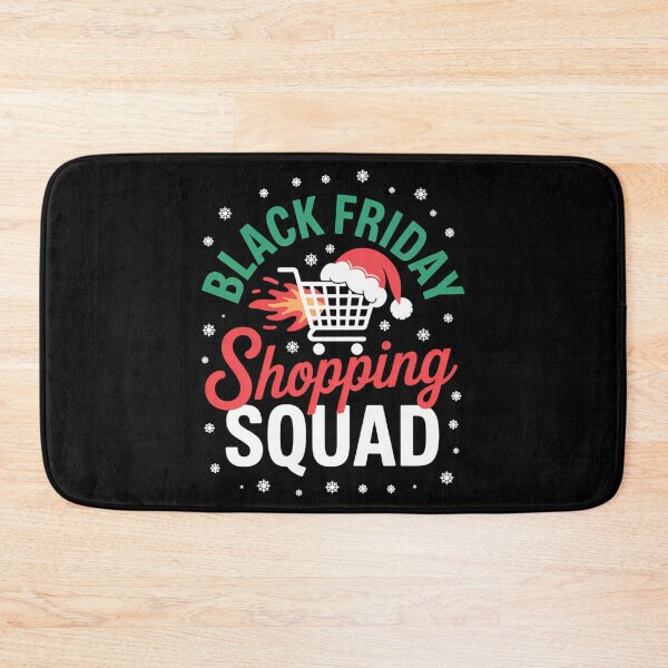 Aperçu de l'œuvre Équipe de shopping du Black Friday, famille de shopping noir de Noël créée et vendue par blueyeeti.