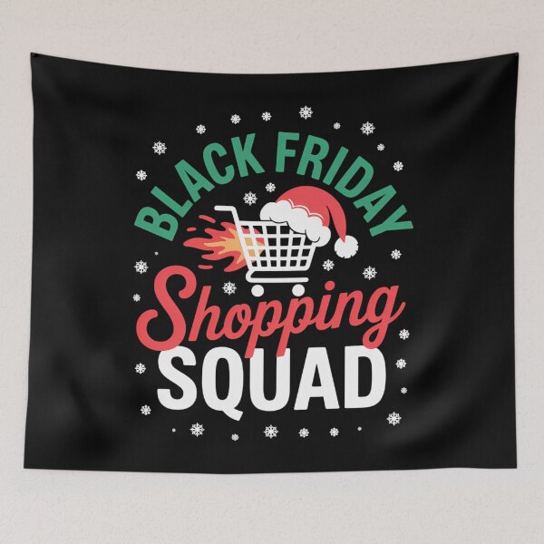Item preview, Black Friday Shopping Squad Christmas Black Shopping Family designed and sold by blueyeeti.