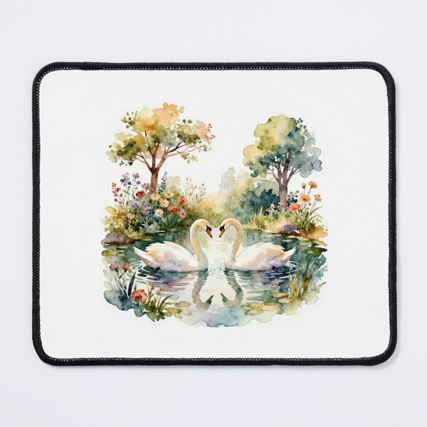 Item preview, Whispers on the Water - Swans designed and sold by ZOMILA.