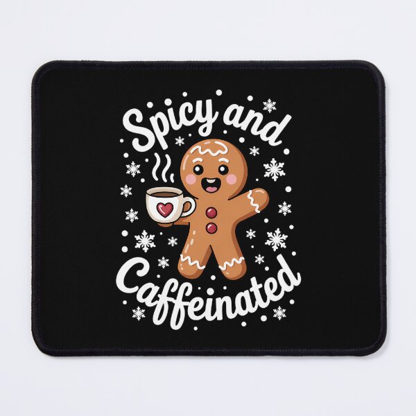 Item preview, Caffeinated Coffee Gingerbread Christmas Xmas designed and sold by blueyeeti.