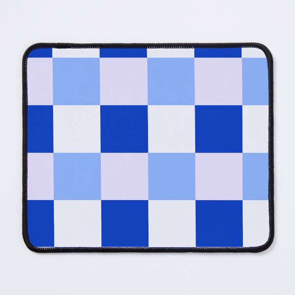 Item preview, Blue and white square checker pattern designed and sold by IntoClearWater.